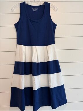 Duffield Lane Navy and White Tank Dress